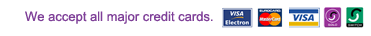 We accept all major credit cards